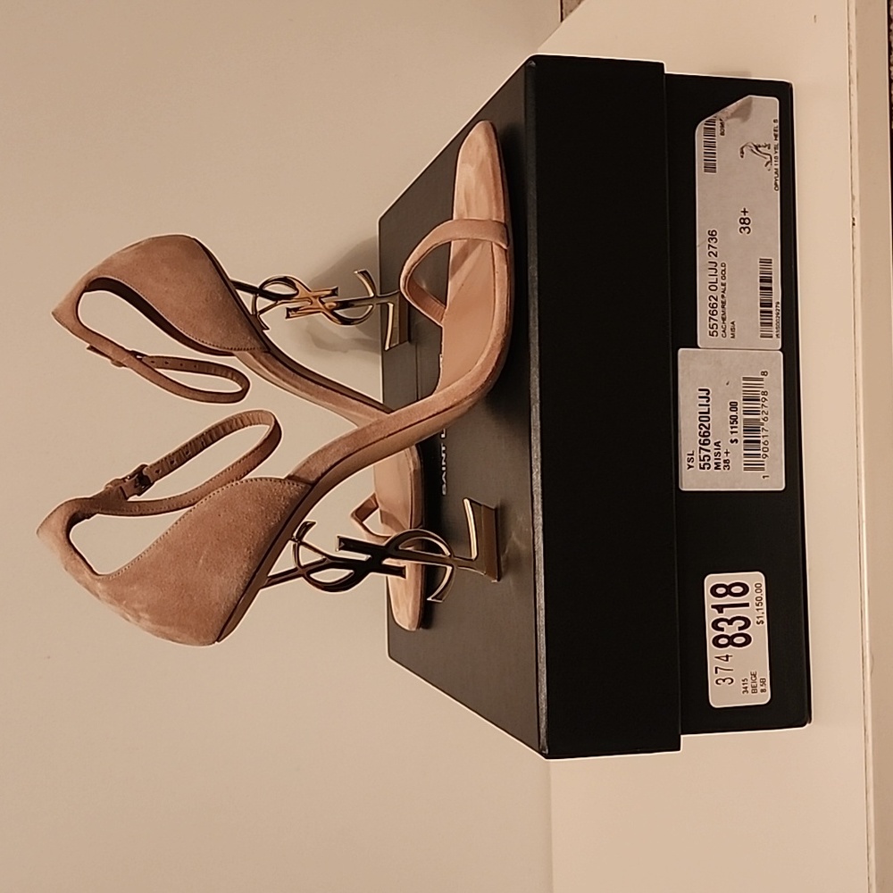 Saint Laurent Opyum Suede 110 YSL heels - Picture 8 of 10